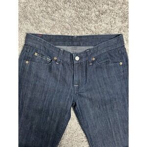 Women's 7 For All Mankind Blue Jeans Flair Trendy Size 28